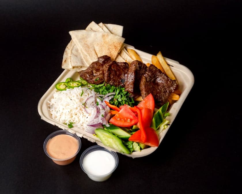 Beef Kebab Plate